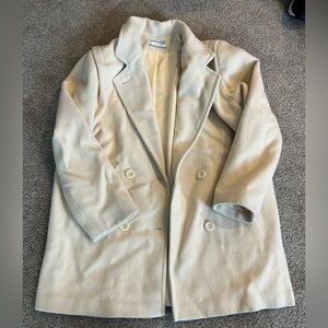 Forecaster cream wool jacket size large